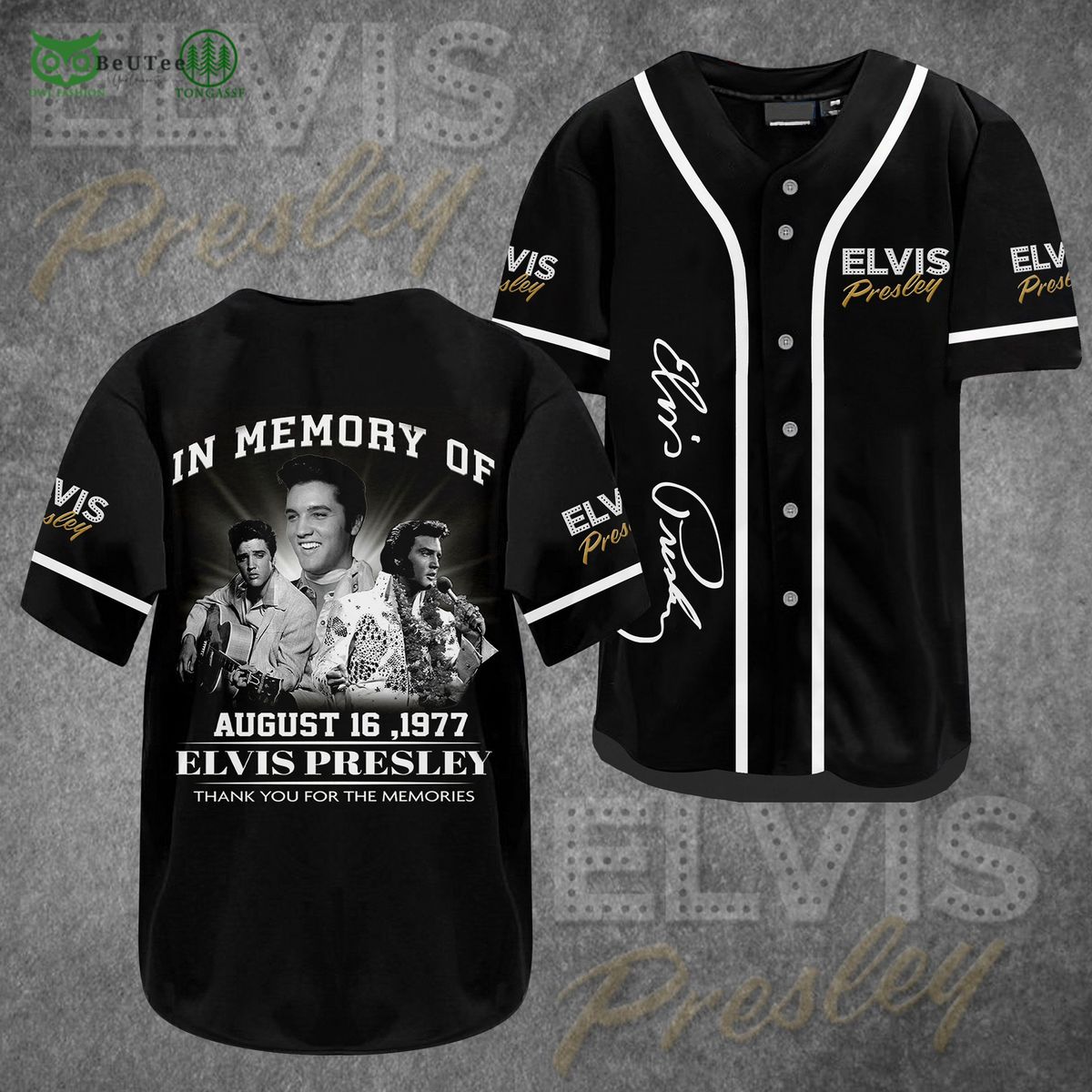 elvis presley in the ghetto black white baseball jersey shirt 1 23xME