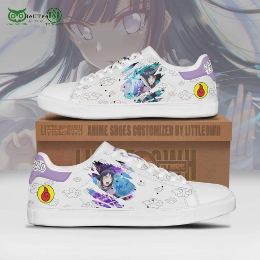 hinata hyuga sneakers custom naruto anime stan smith shoes 1 t1LqY
