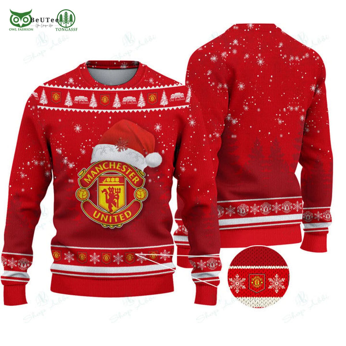 mu manchester united premier league christmas ugly sweater 3d hoodie 1 4frzF