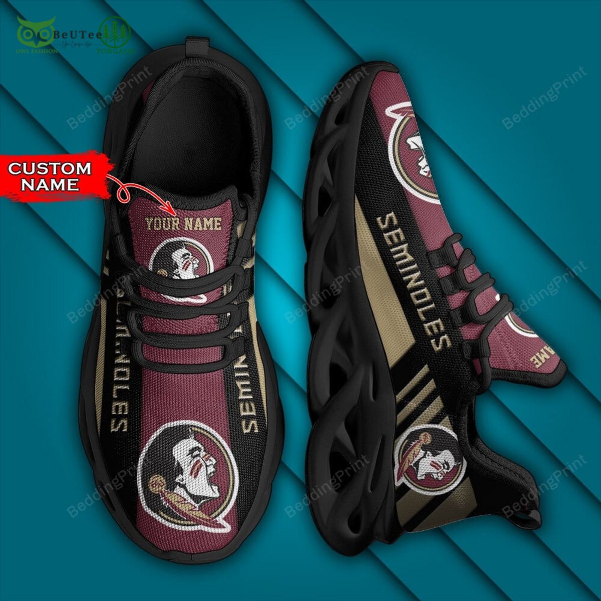 ncaa premium florida state seminoles personalized max soul shoes 1 5DSi0