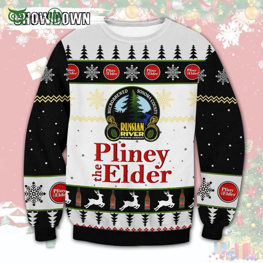 pliny the elder beer ugly christmas sweater unisex 1 usd6B