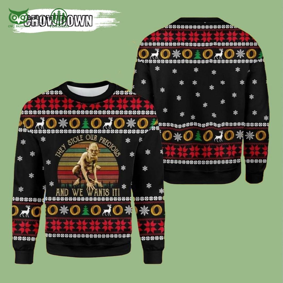 precious lord of the rings ugly christmas sweater 1 CiFpF