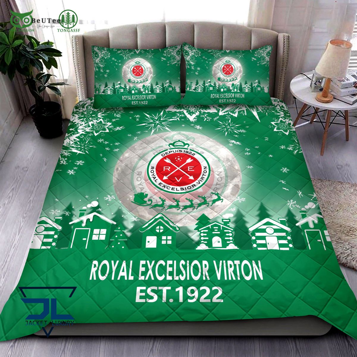 royal excelsior virton belgian pro league belgium football quilt set 1 sofUy