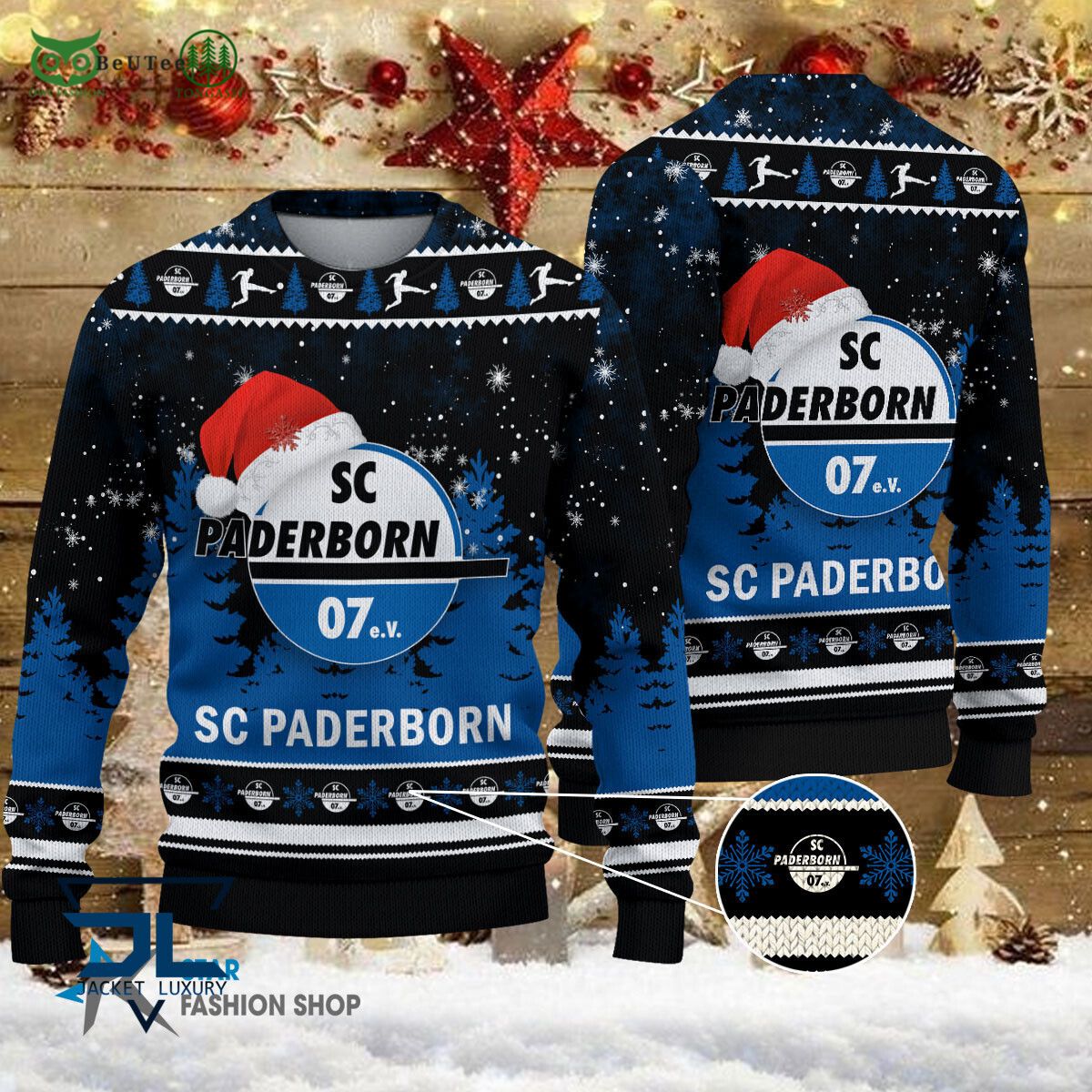 sc paderborn bundesliga germany league ugly sweater 1 f2Yhb