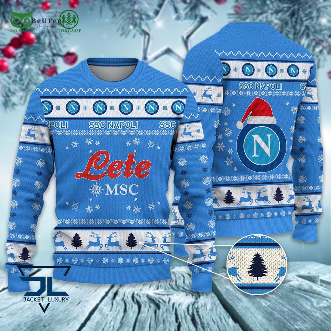 ssc napoli football lega serie a ugly sweater 1 yphFD