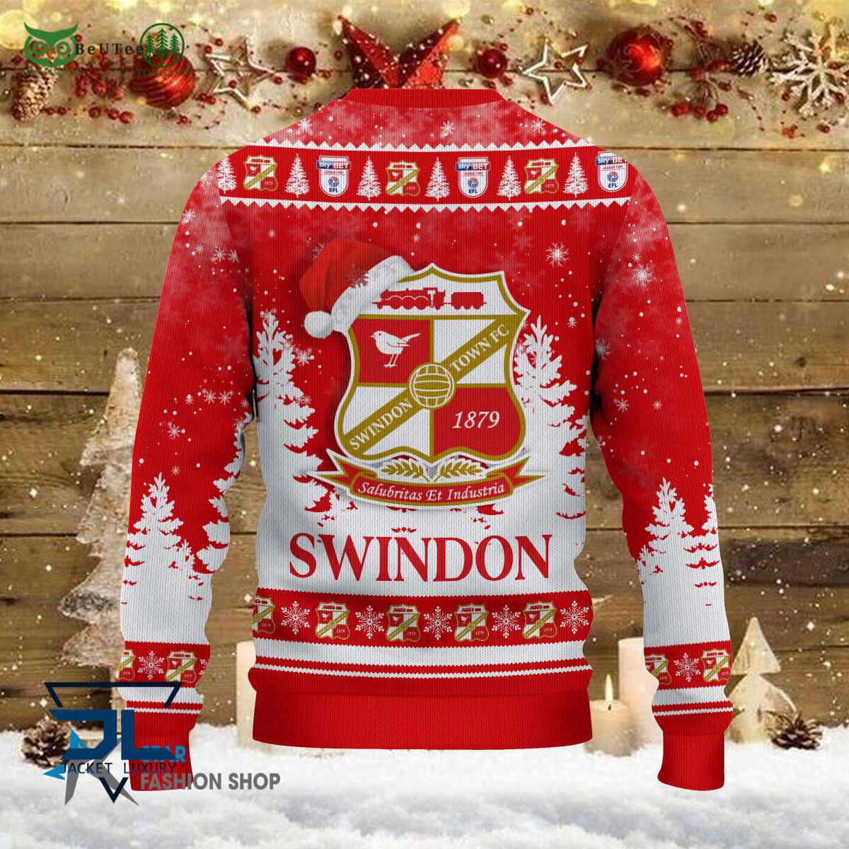 swindon town efl english football league champions ugly sweater 3 KIpPX
