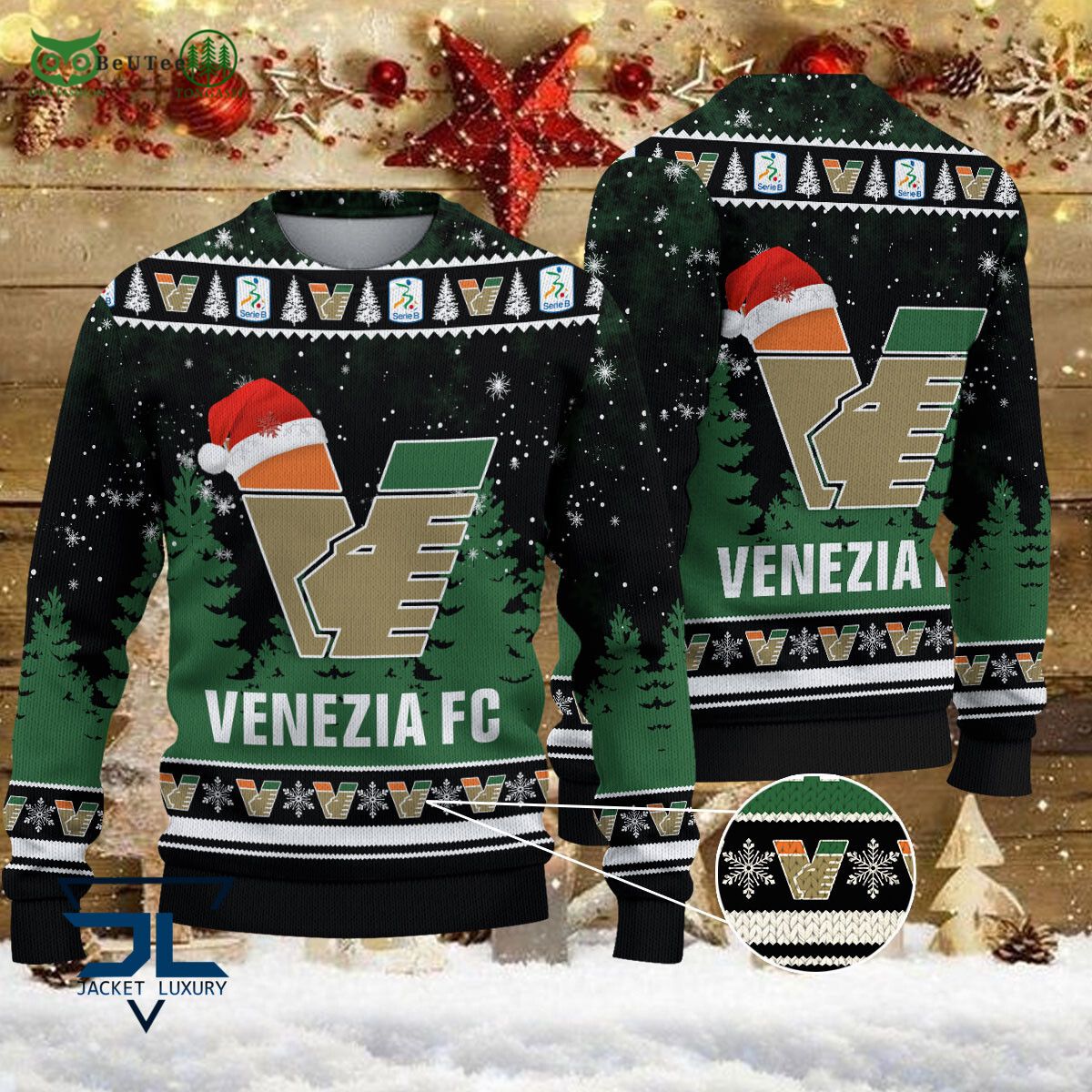 venezia fc lega serie a champion ugly sweater 1 X8HOJ