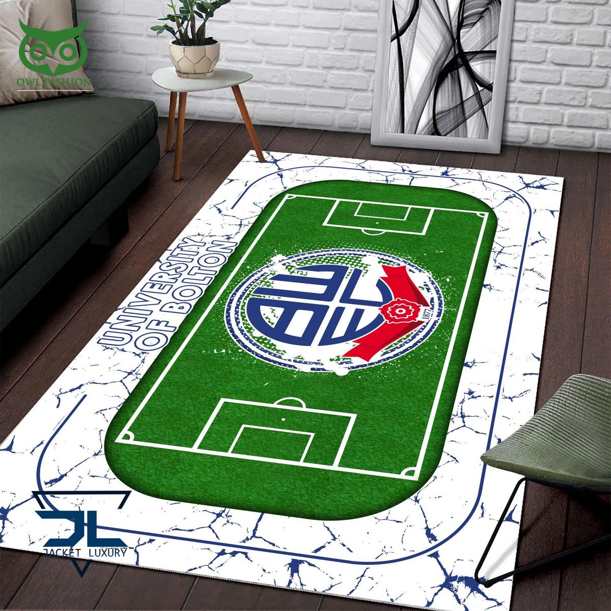 bolton wanderers english football league efl premium carpet rug 2 FkBwU