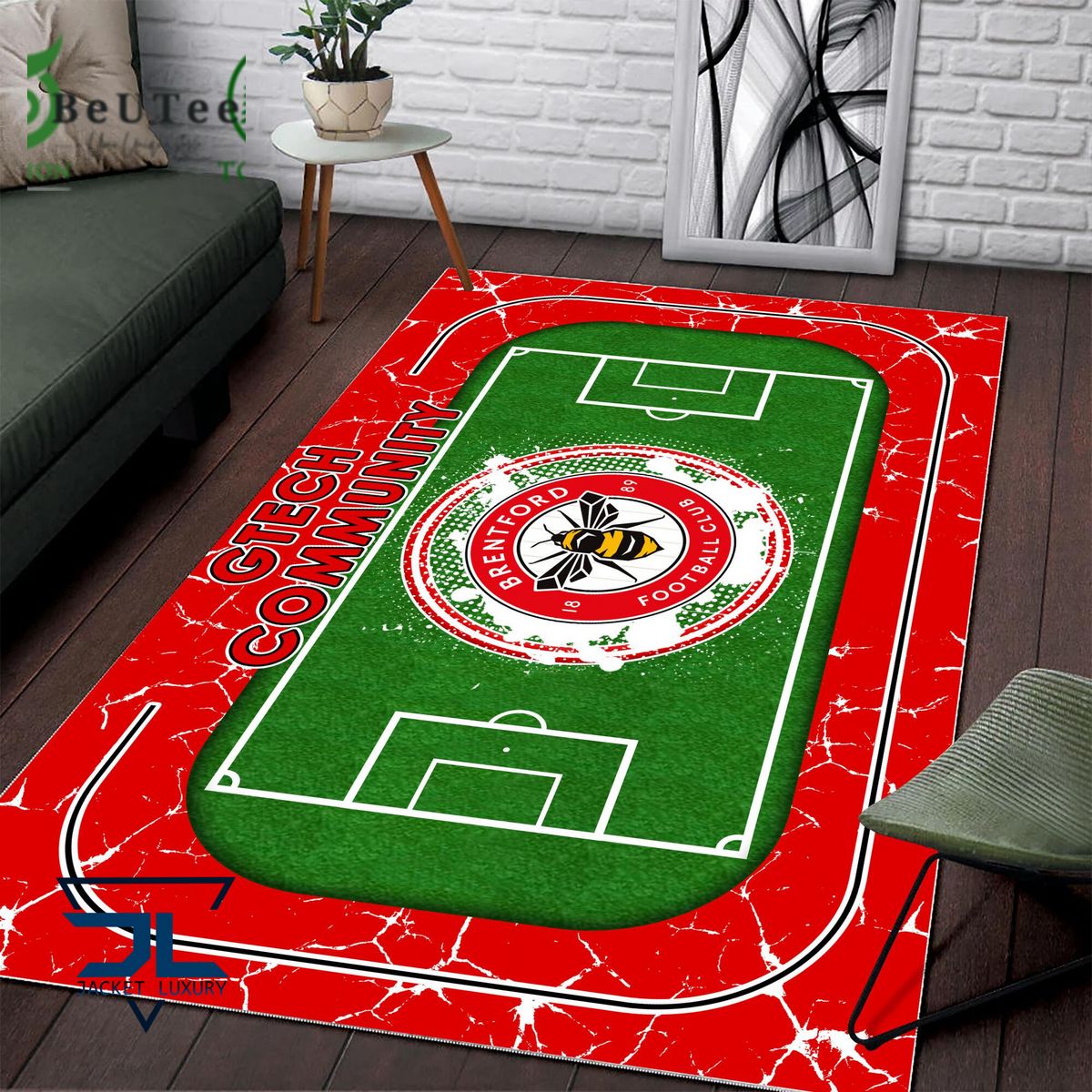 brentford fc premier league football team carpet rug 2 tx1z4