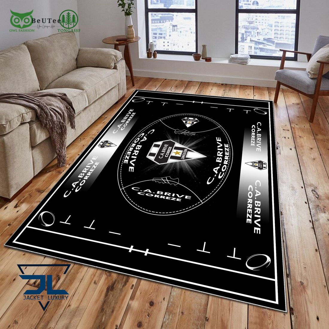 ca brive french rugby carpet rug 1 oFZPj