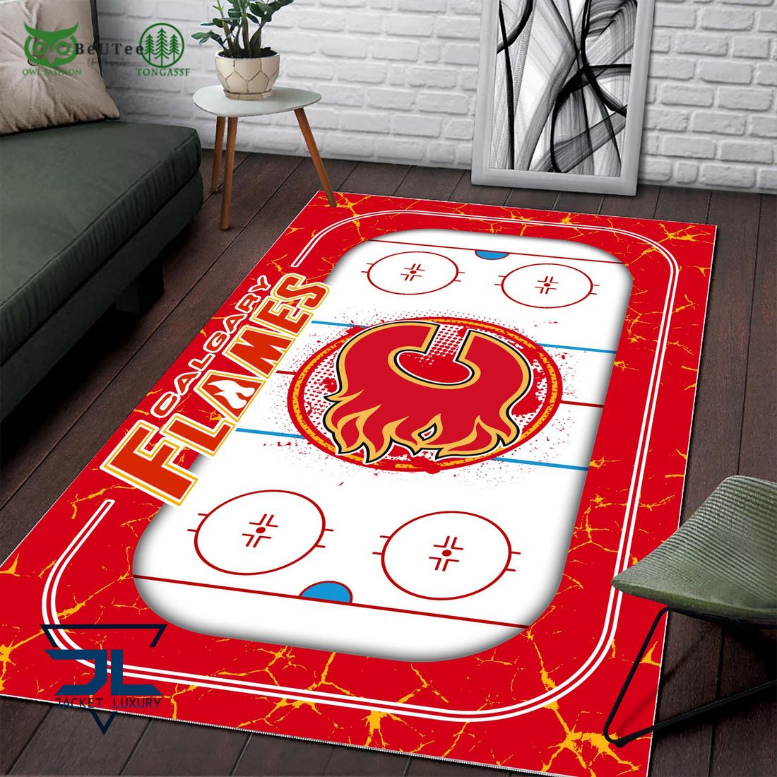 calgary flames nhl hockey team carpet rug 2 qc2AI