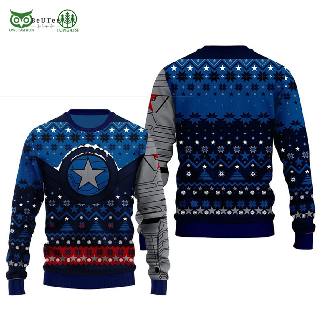 captain america ugly christmas sweater 1 YGwxH