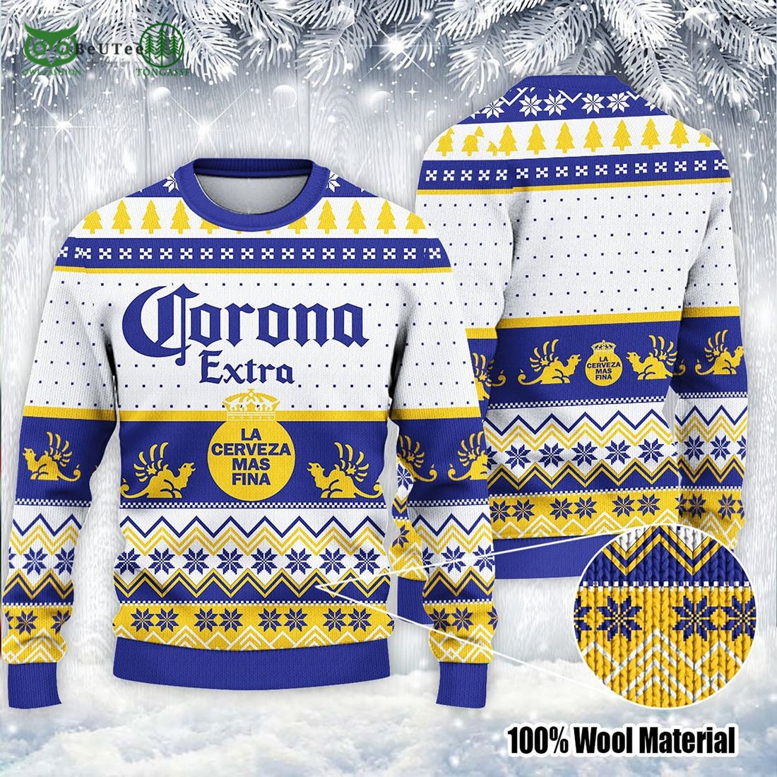 corona extra beer lover christmas sweater 1 IFoBV