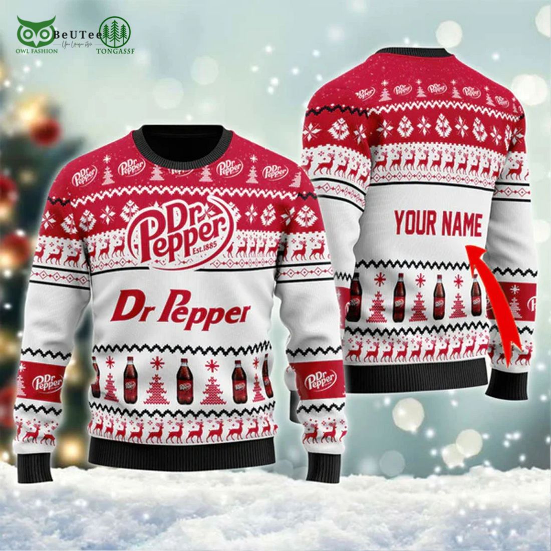 dr pepper ugly christmas sweater 1 0k3Wp