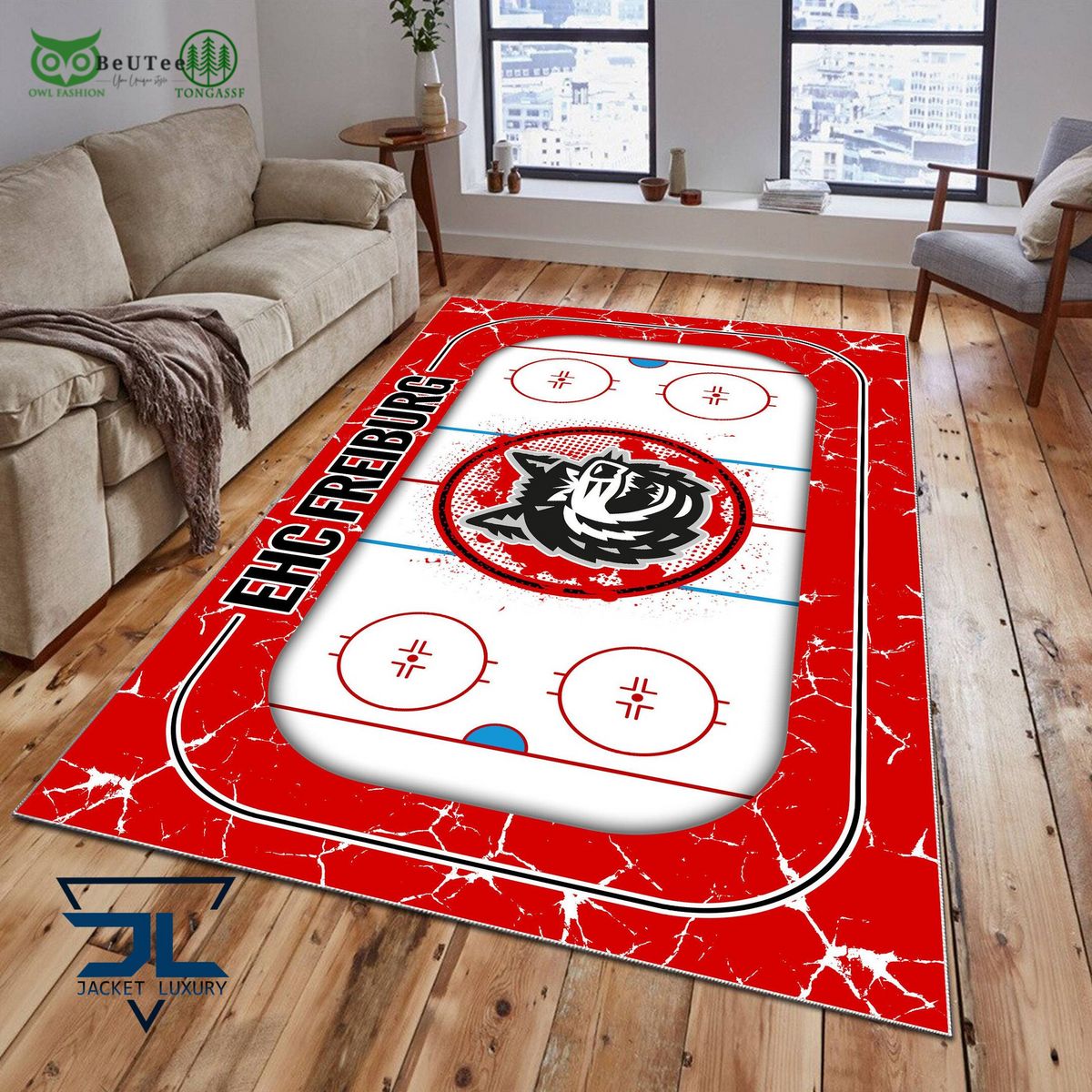 ehc freiburg germany ice hockey team carpet rug 1 macAH