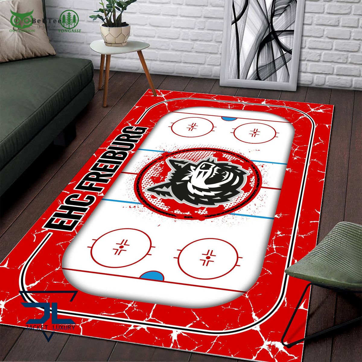ehc freiburg germany ice hockey team carpet rug 2 CFh04