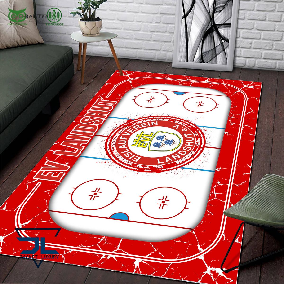 ev landshut germany ice hockey team carpet rug 2 rU94I