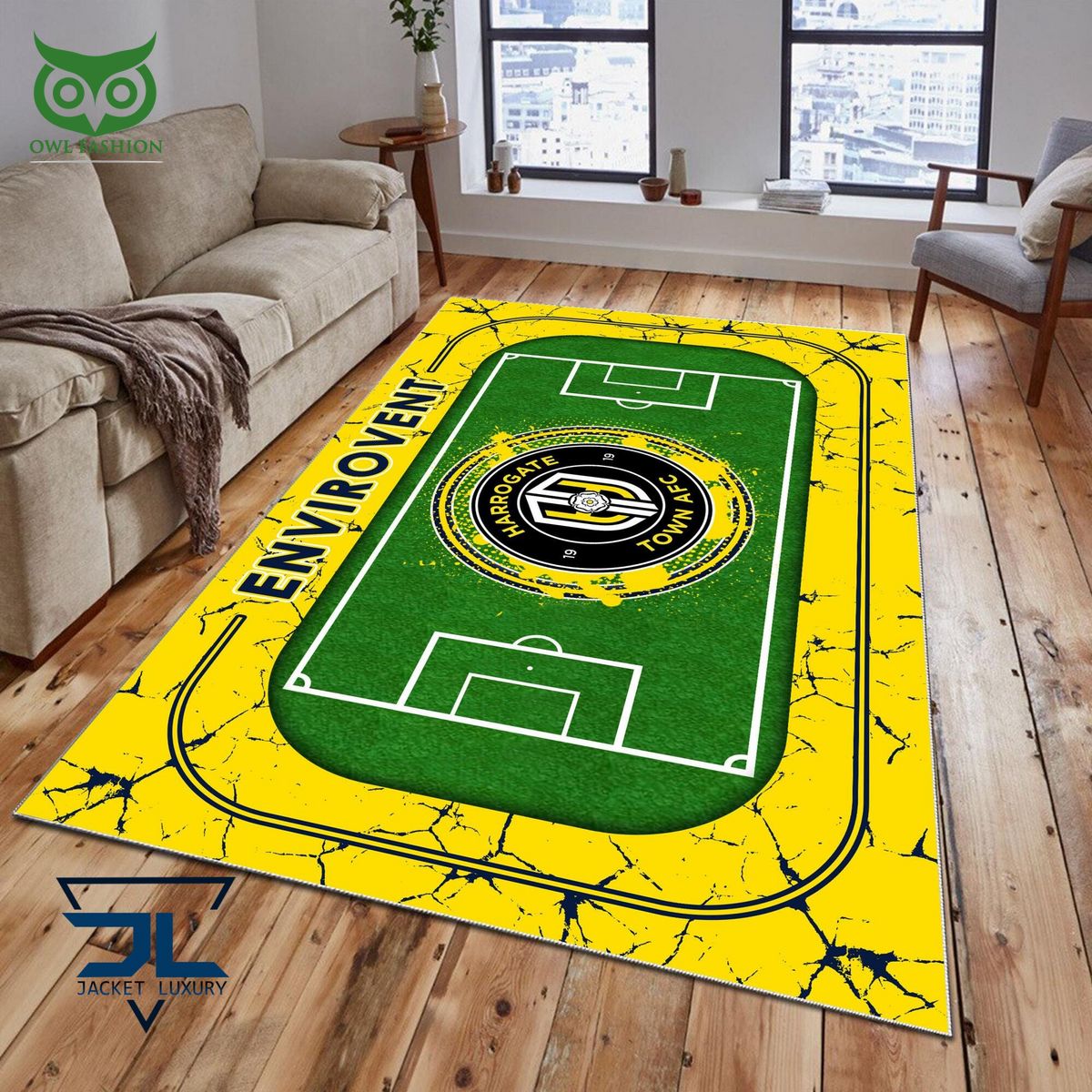 harrogate town afc english football league efl premium carpet rug 1 8QNOx