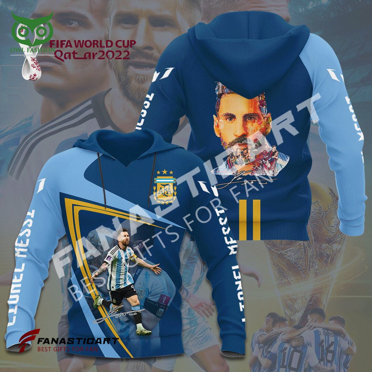 lionel messi the king the greatest player of all time 3d hoodie 1 oQ7km