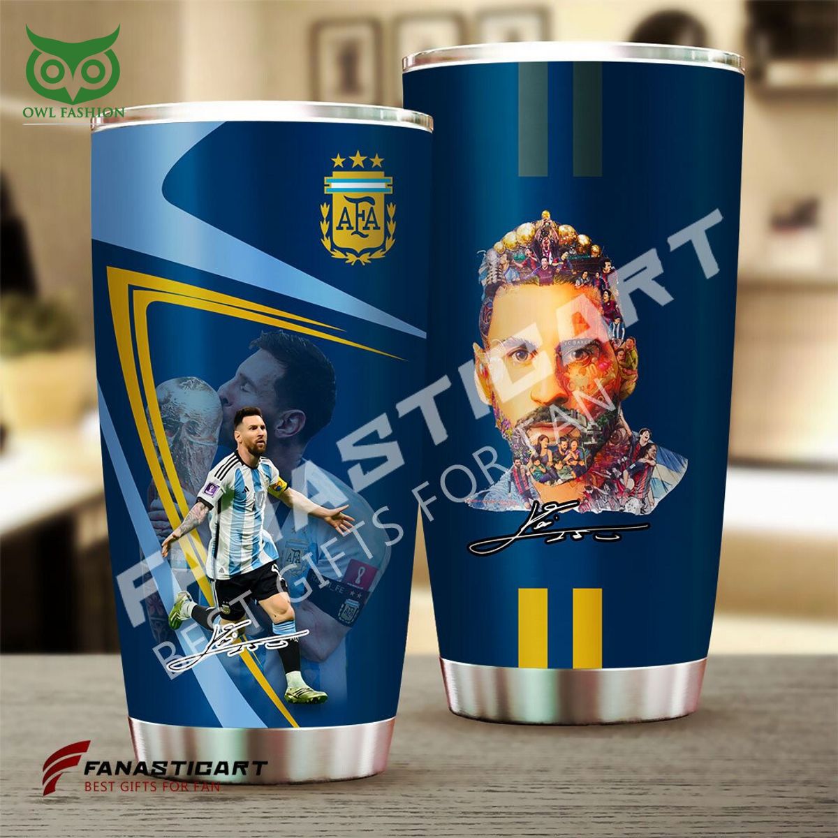 lionel messi the king the greatest player of all time tumbler cup 1 rF7k1