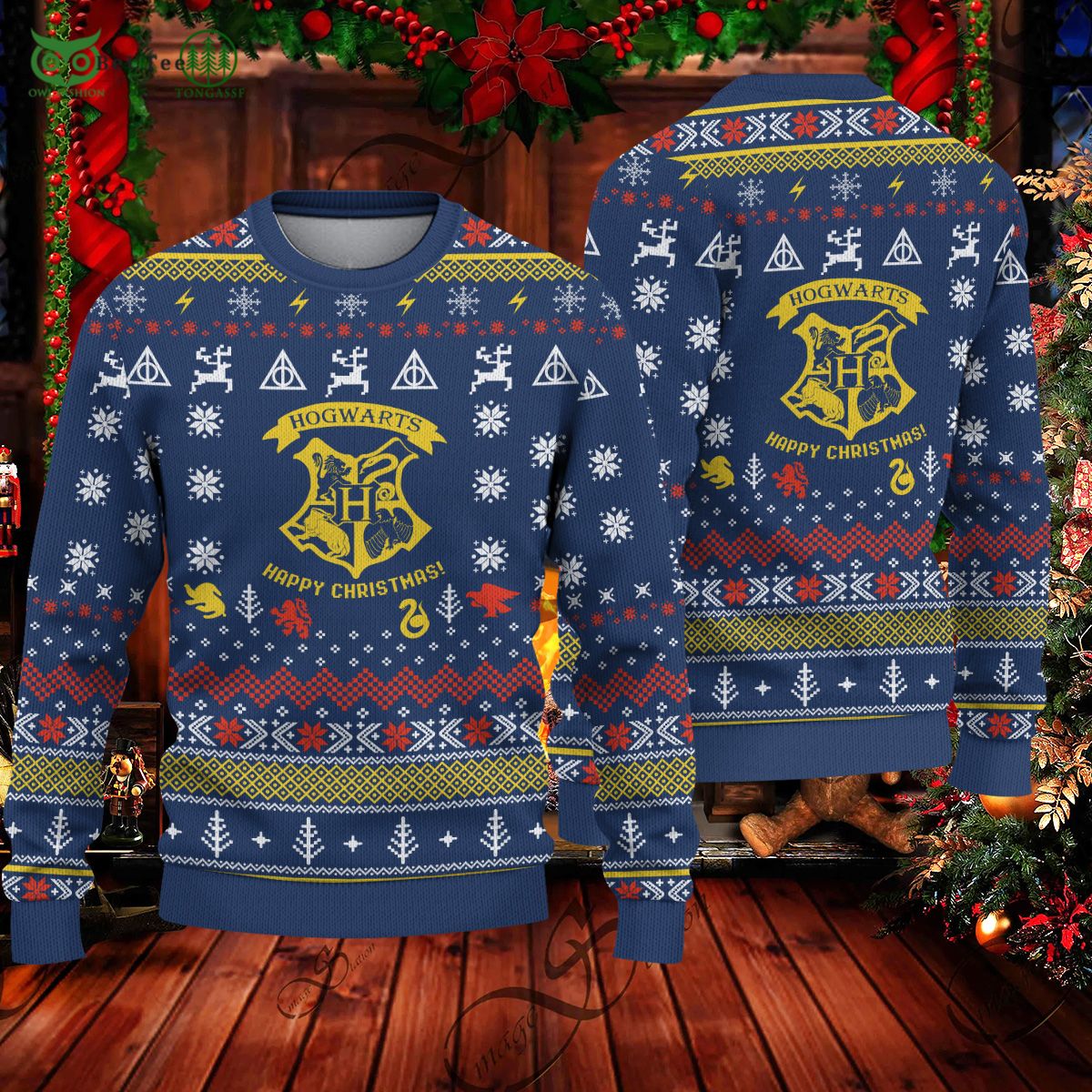 magic school hogwarts christmas ugly sweater 1 jHJV6