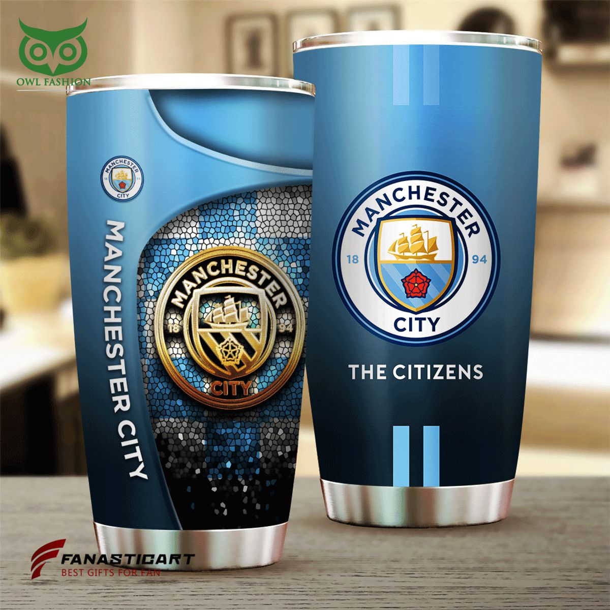 Manchester City Premier League Football Team Tumbler Cup