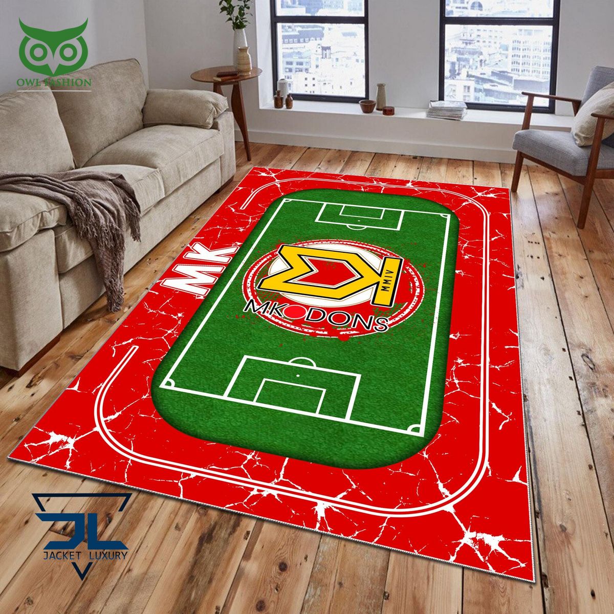 milton keynes dons english football league efl premium carpet rug 1 DldGI