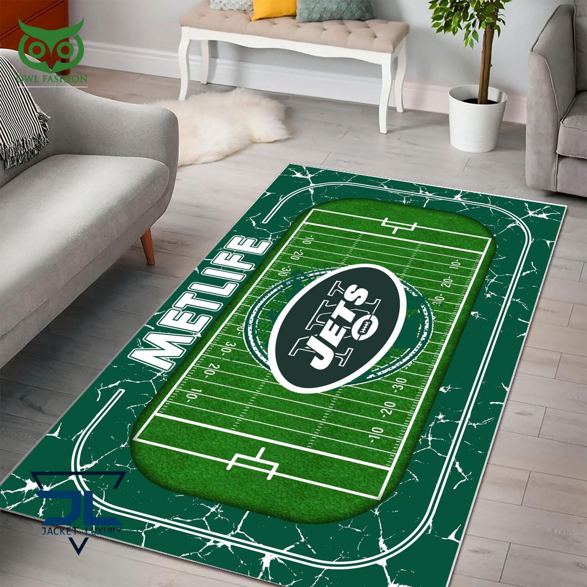 NFL Home Field New York Jets Area Rug - Carpetmart.com - Carpet Mart