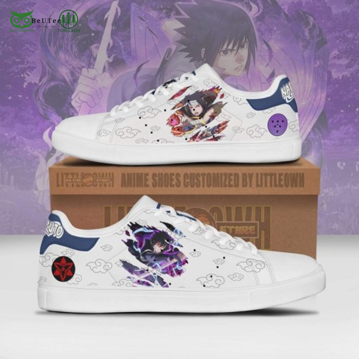 sasuke uchiha sneakers custom naruto anime stan smith shoes 1 HZJ4F