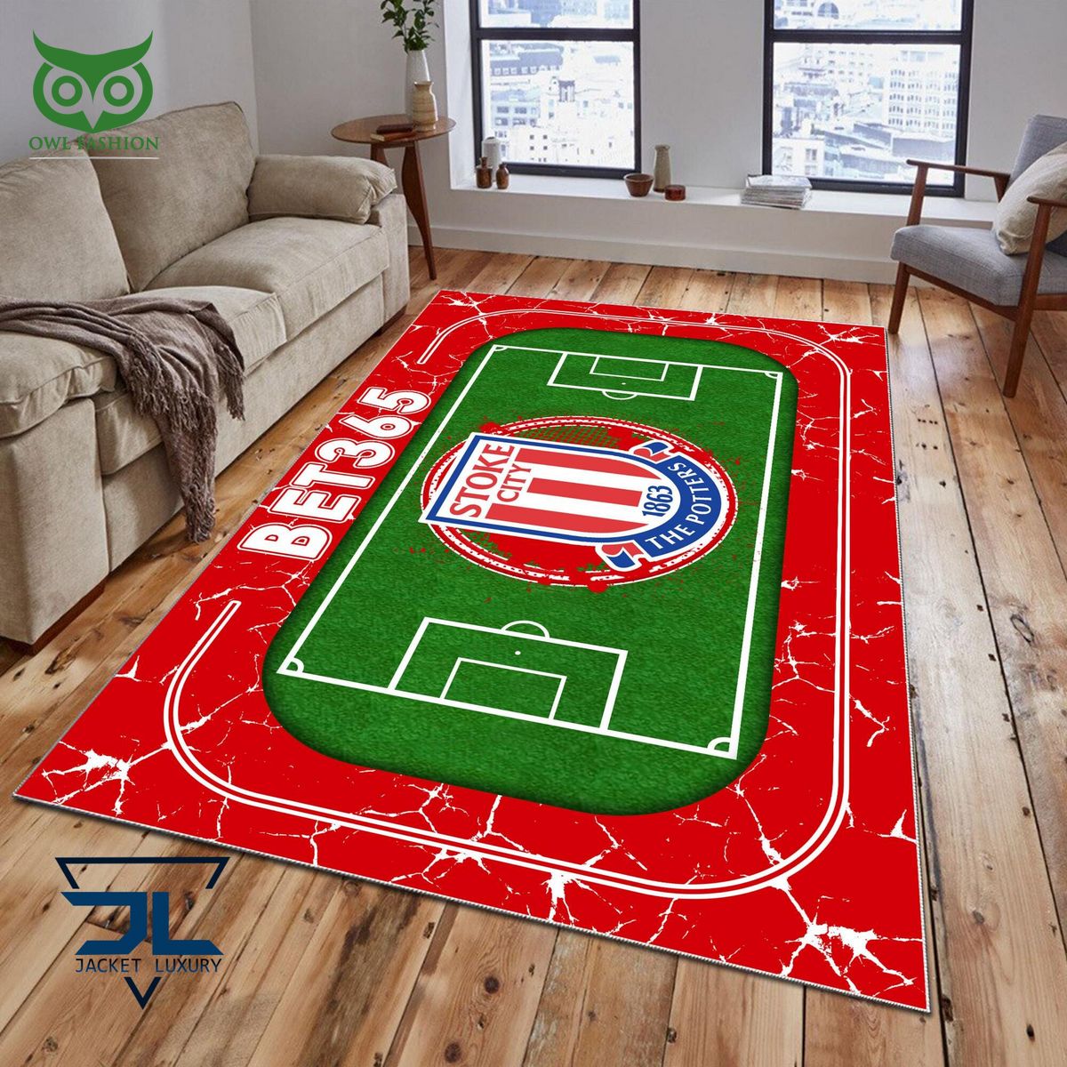 stoke city fc english football league efl premium carpet rug 1 w2Iwh