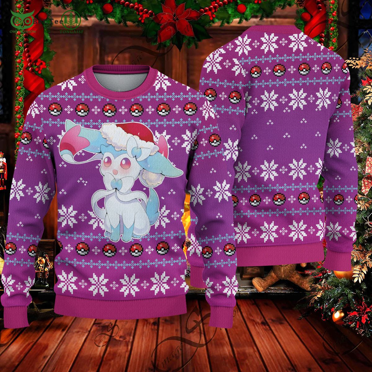 sylveon pokemon ugly christmas limited sweater 1 iXSFG