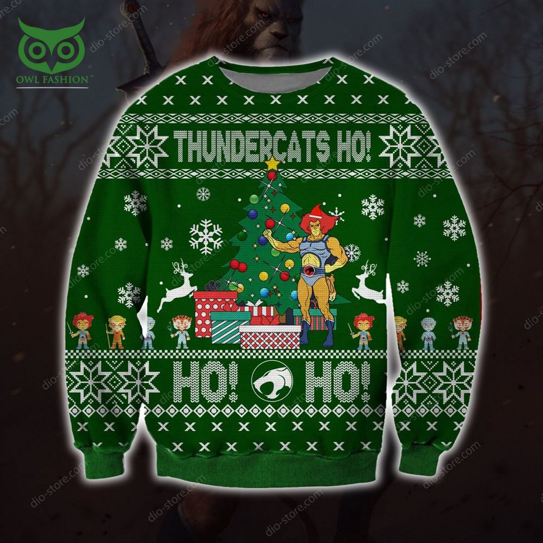 thundercats ho knitting pattern 3d print ugly christmas sweater sweatshirt christmas 1 5FSWL