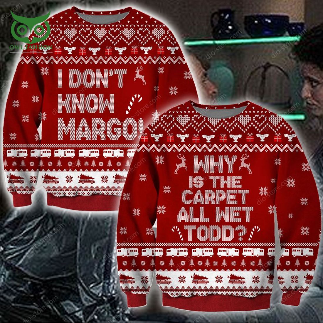 todd i dont know margo knitting pattern 3d print ugly christmas sweater sweatshirt christmas 1 KP5az