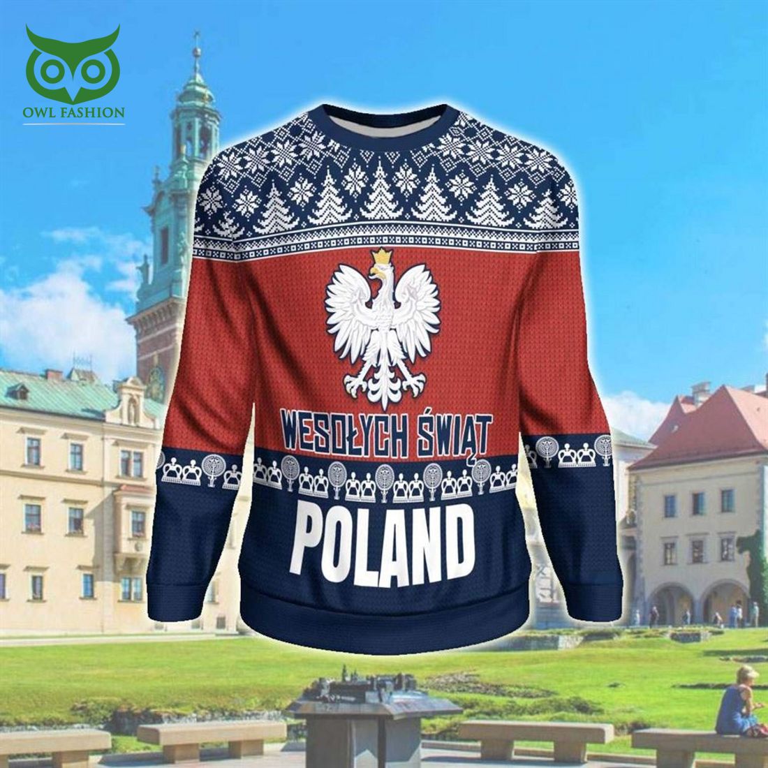wesolych swiat poland 3d all over print ugly christmas sweater sweatshirt christmas 1 xiZPj