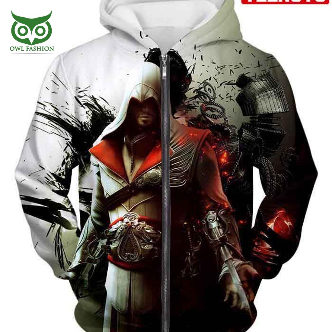 assassin ezio firenze super cool graphic promo hd 3d aop hoodie 2 VNDSA