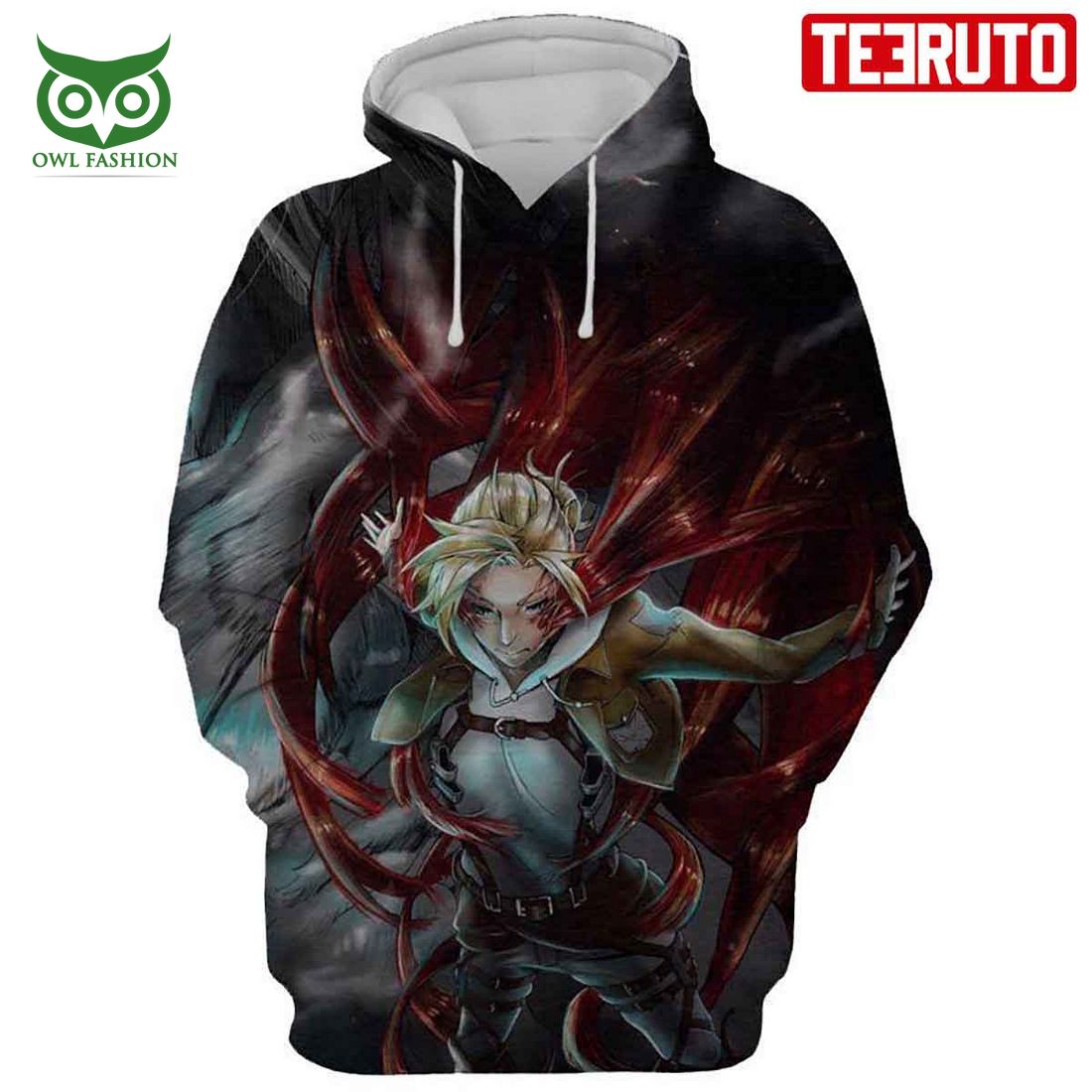 Attack On Titan Shifting Annie Leonhart - Attack On Titan Graphic Hd 3d Aop Hoodie