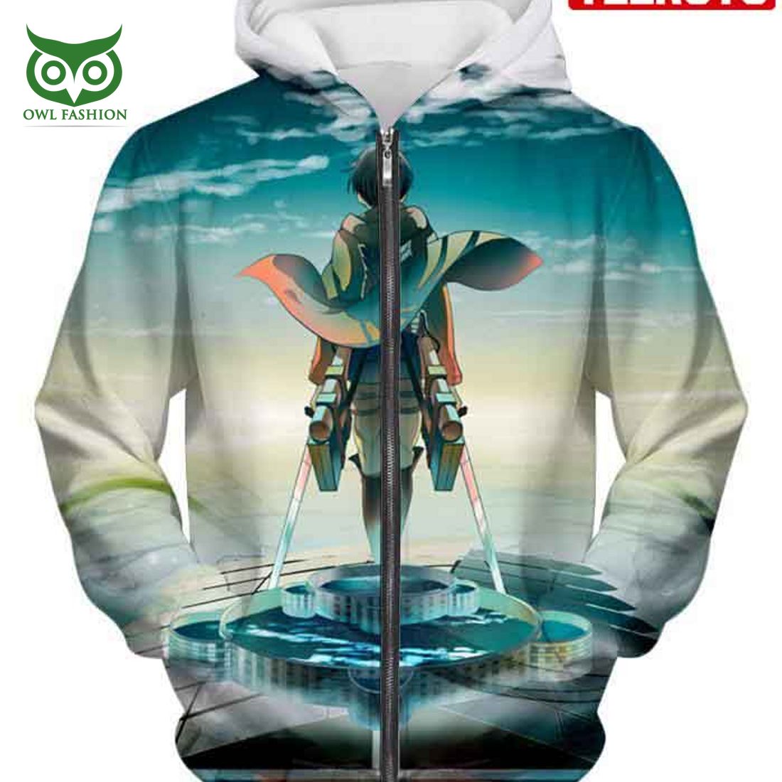 attack on titan strongest soldier of humanity captain levi ackerman cool graphic hd 3d aop hoodie 2 HAYWJ