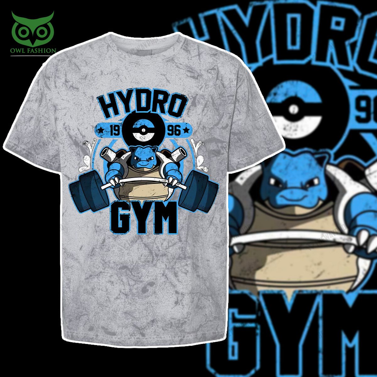 blastoise hydro gym pokemon anime custom 3d t shirt 2 lT4ms
