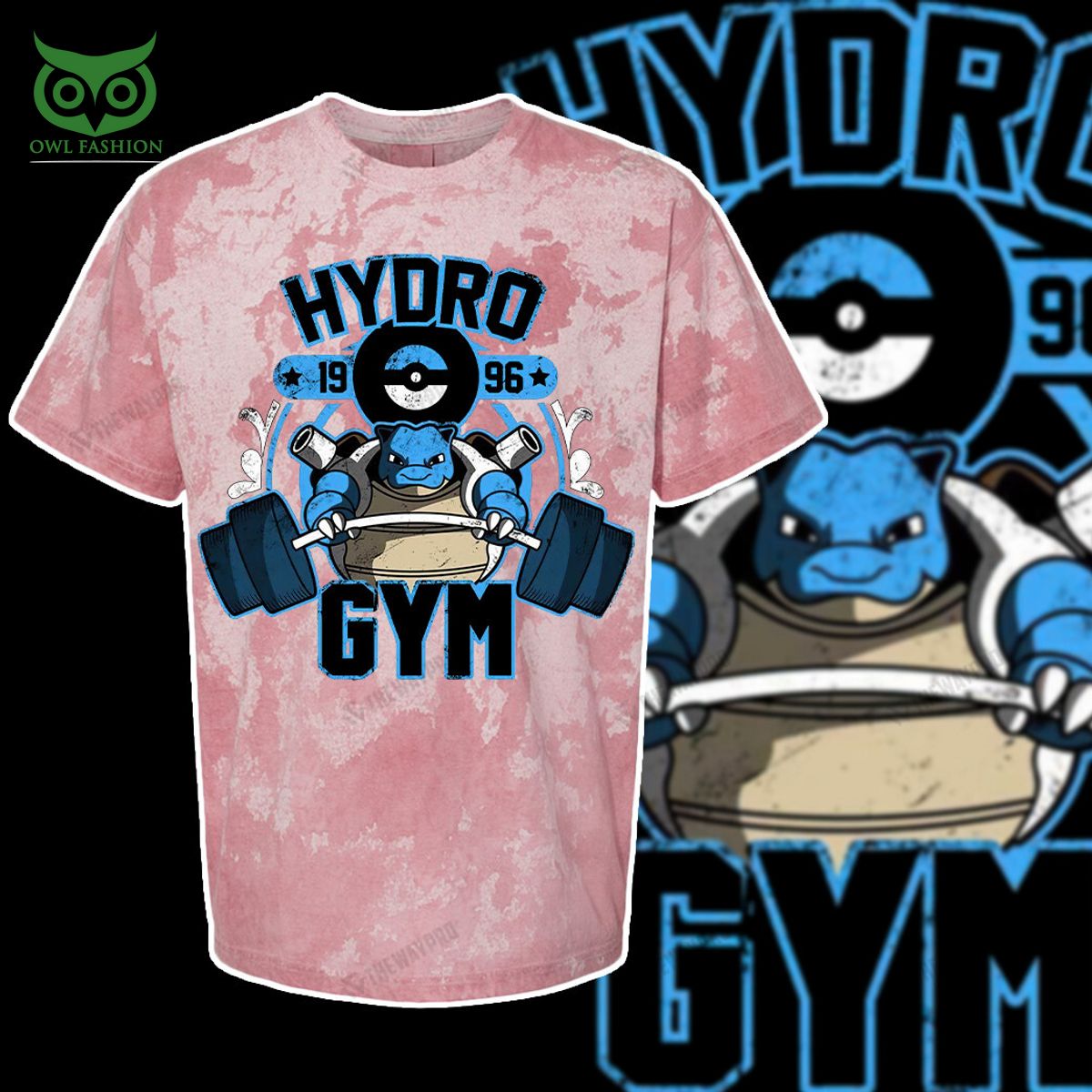 blastoise hydro gym pokemon anime custom 3d t shirt 4 FmxHN