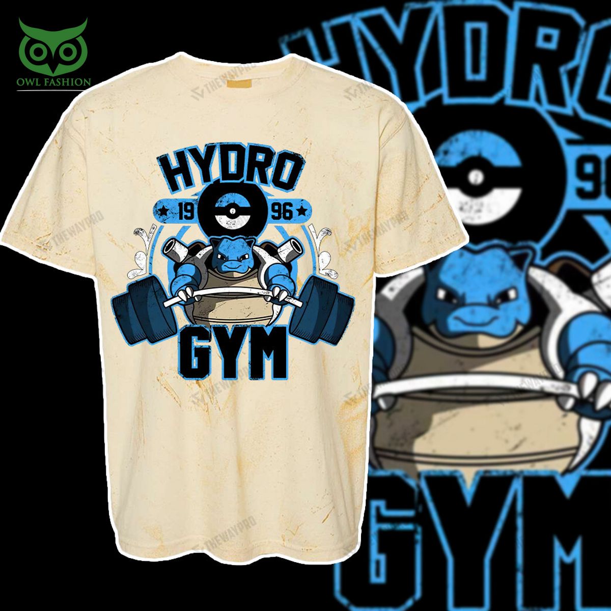 blastoise hydro gym pokemon anime custom 3d t shirt 5 GWlOE