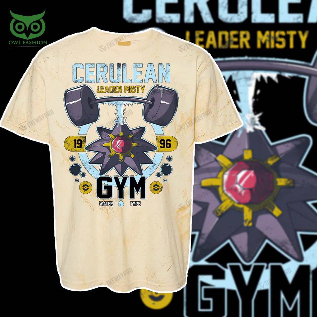 cerulean gym pokemon anime custom 3d t shirt 5 kNJZ5