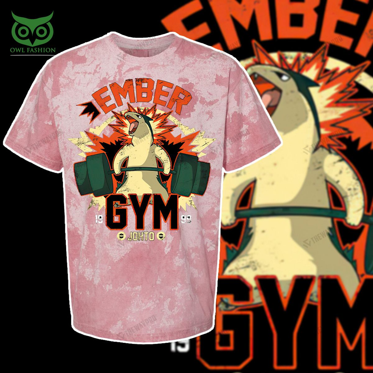 ember gym pokemon anime custom 3d t shirt 5 3uc8S
