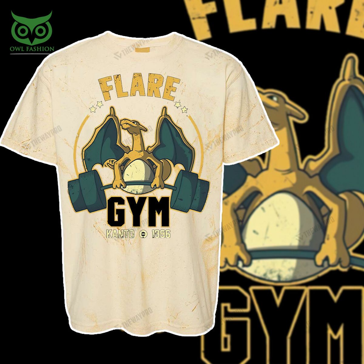 flare gym pokemon anime custom 3d t shirt 3 oHA8d