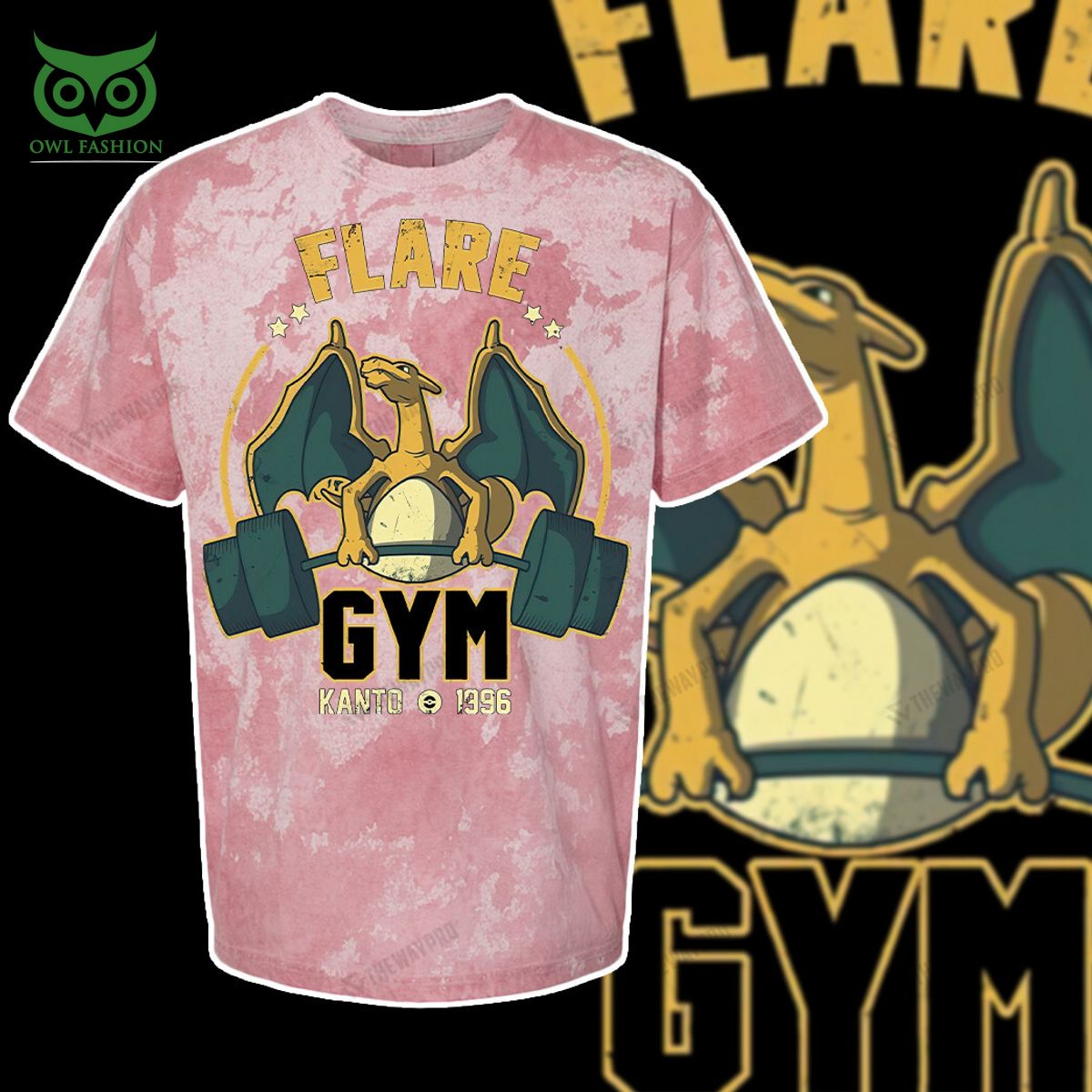 flare gym pokemon anime custom 3d t shirt 4 ntnFc
