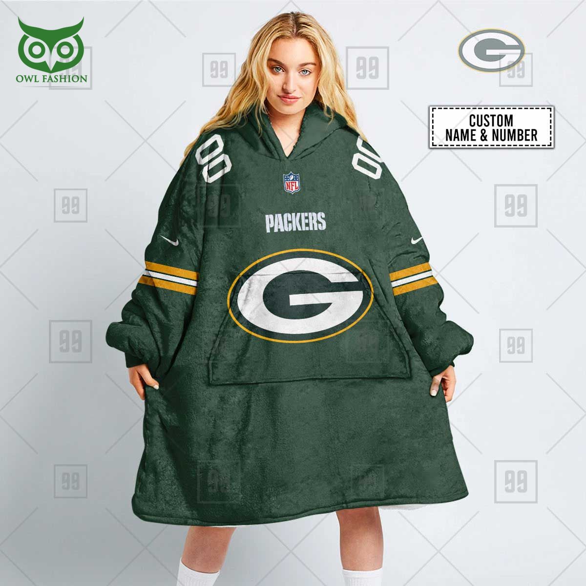 green bay packers american league nfl customized snuggie hoodie 1 Y8mta