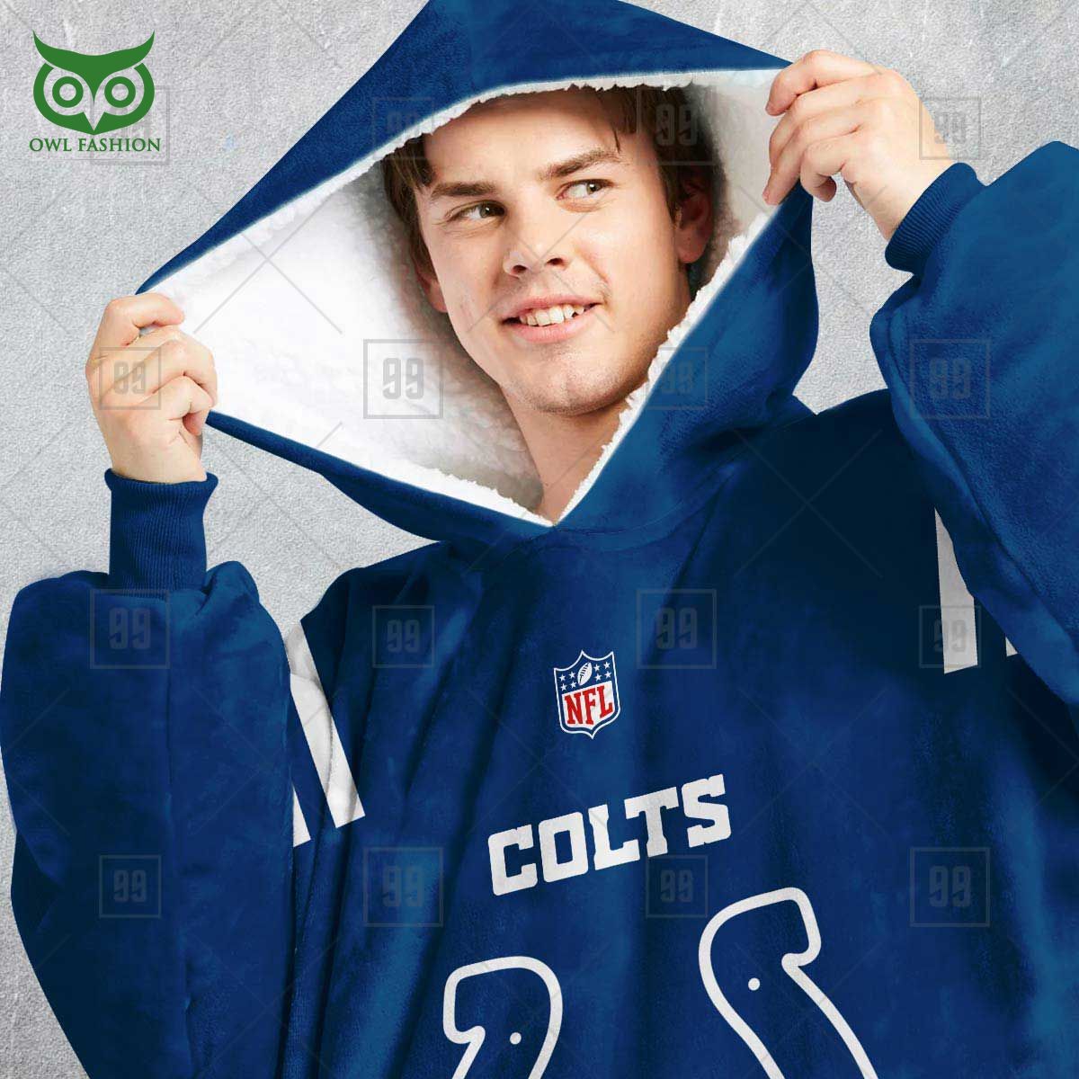 indianapolis colts american league nfl customized snuggie hoodie 2 qoy3o