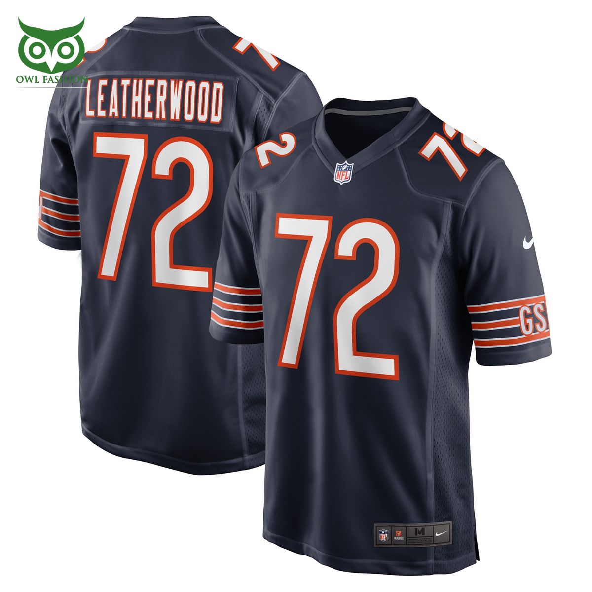 limited alex leatherwood chicago bears nike game player jersey navy shirt 1 sm3hX