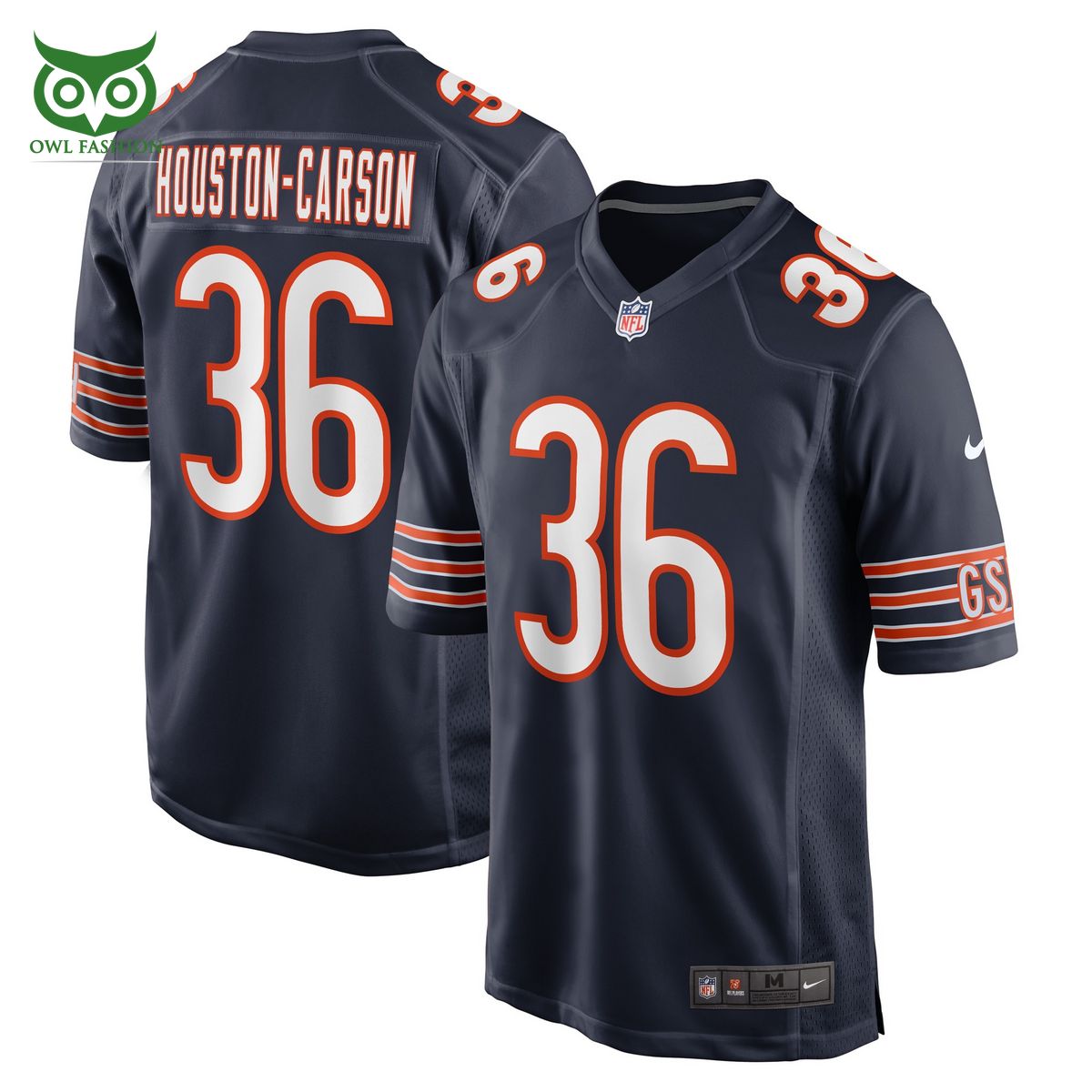 limited deandre houston carson chicago bears nike game player jersey navy shirt 1 kd2UQ