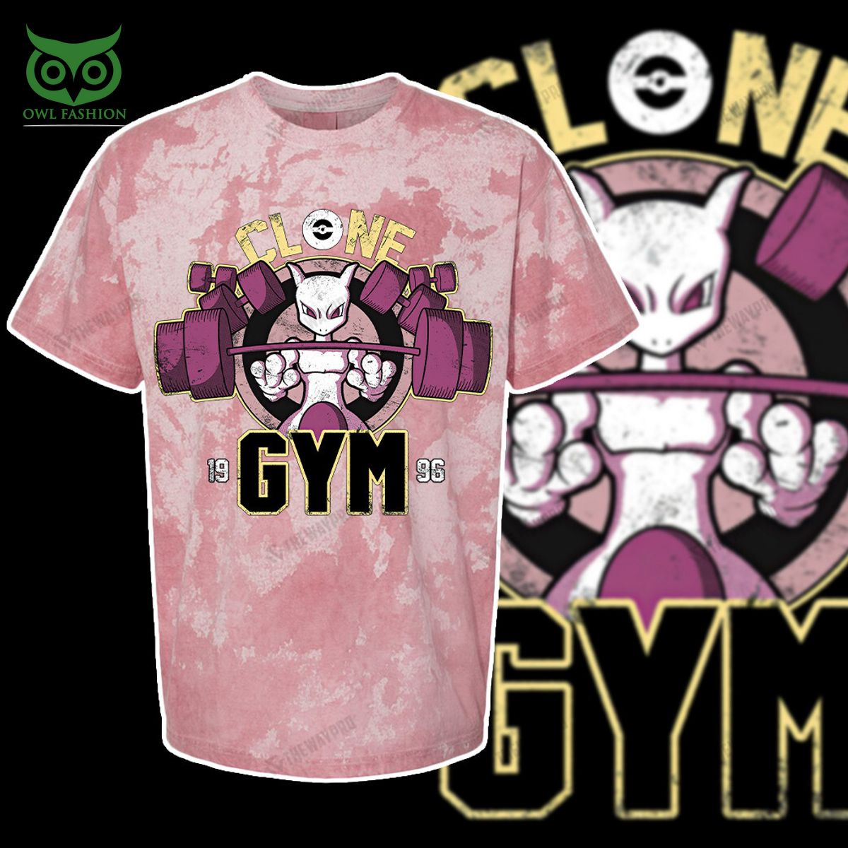 mewtwo clone gym pokemon anime custom 3d t shirt 1 u6dL6