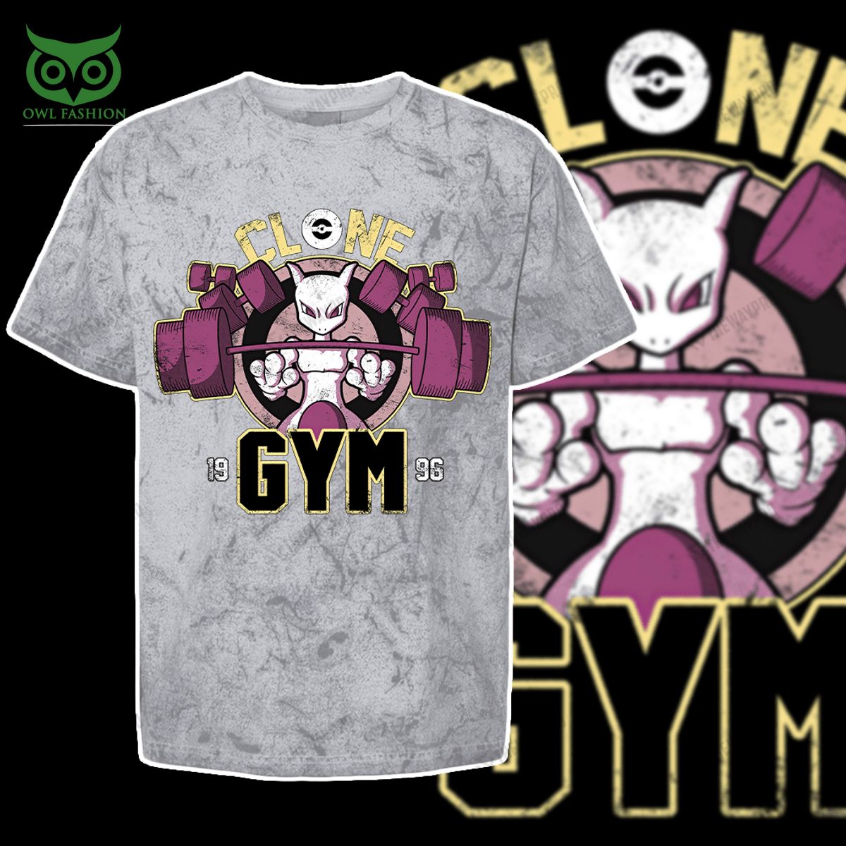 mewtwo clone gym pokemon anime custom 3d t shirt 2 ZEHYZ